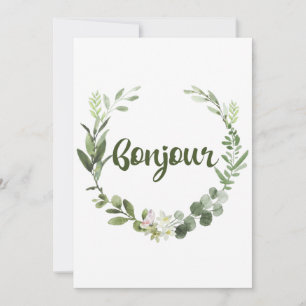 Bonjour Hej Fransk