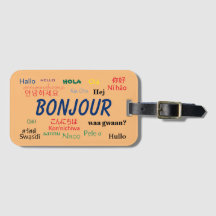 Bonjour Hej Languages World Travel Colorful
