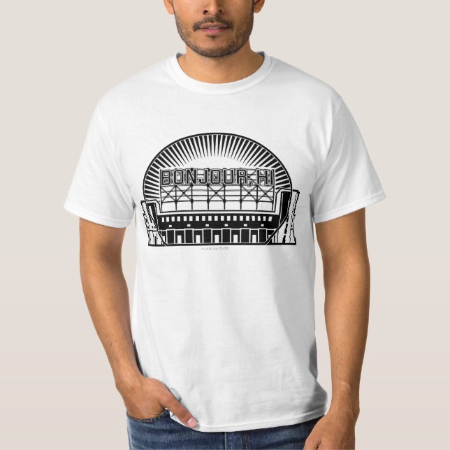 Bonjour, Hi Landmark T-Shirt (Framsida)
