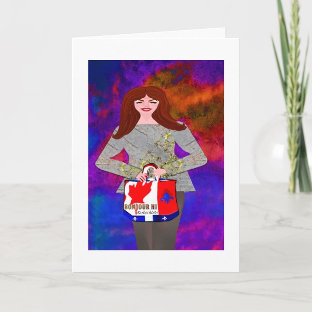 Bonjour Hi LeeMarie's kreativ Design Kort (Framsida)