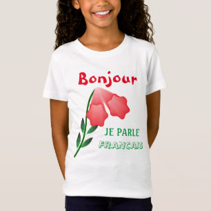 Bonjour je parle Francais & MorgStar Flower T Shirt