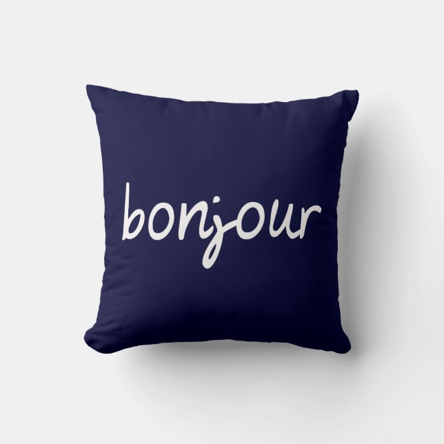 Bonjour! Kudde (Framsida)