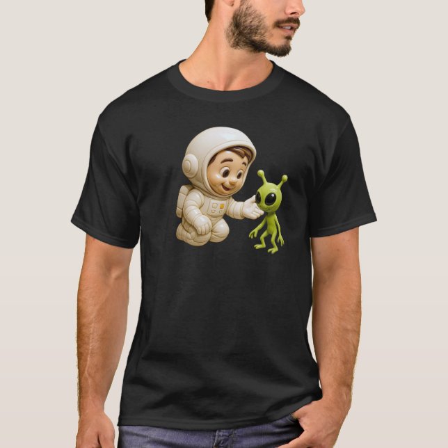 Bonjour les martiens t shirt (Framsida)