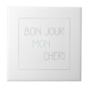Bonjour Måndag Cheri Kakelplatta