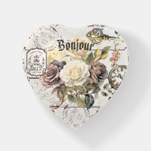 Bonjour Modern rustik trä fransk konst Blommig