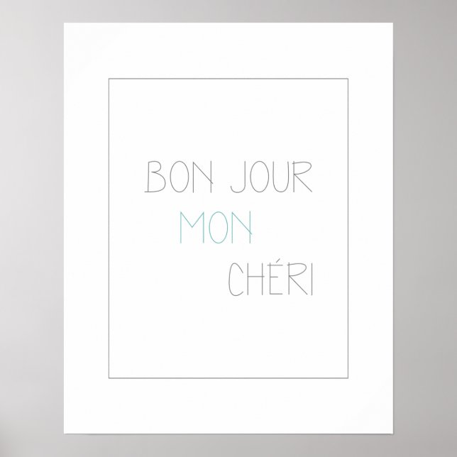 Bonjour Mon Chéri II Poster (Framsidan)