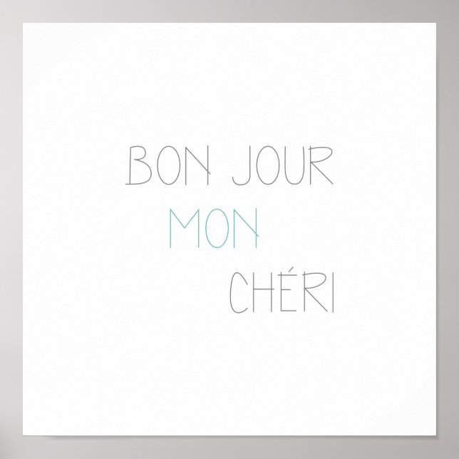 Bonjour Mon Chéri II Poster (Framsidan)