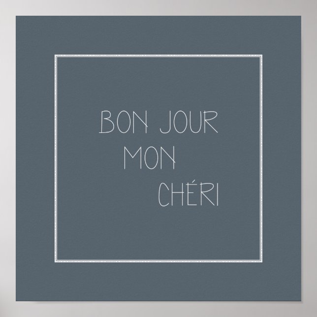 Bonjour Mon Chéri Poster (Framsidan)