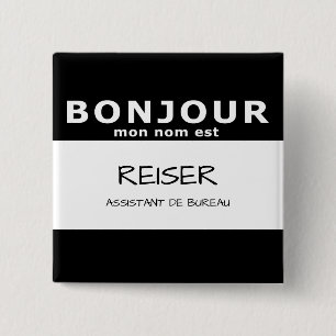 BONJOUR mon nom est Knapp