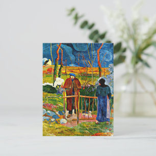 Bonjour, monsieur by Paul Gauguin Vykort