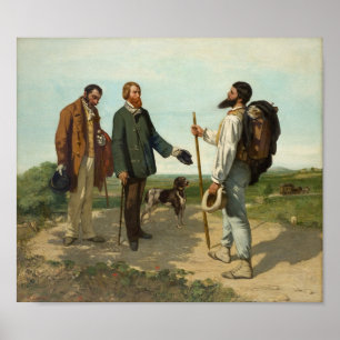 Bonjour Monsieur Courbet, Gustave Courbet Poster