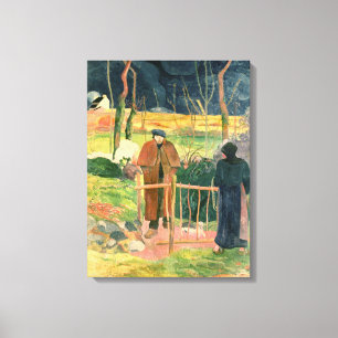 Bonjour Monsieur Gauguin, 1889 Canvastryck
