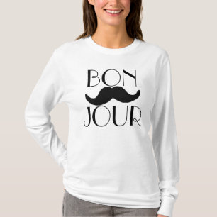 BONJOUR-Moustache Tee Shirt