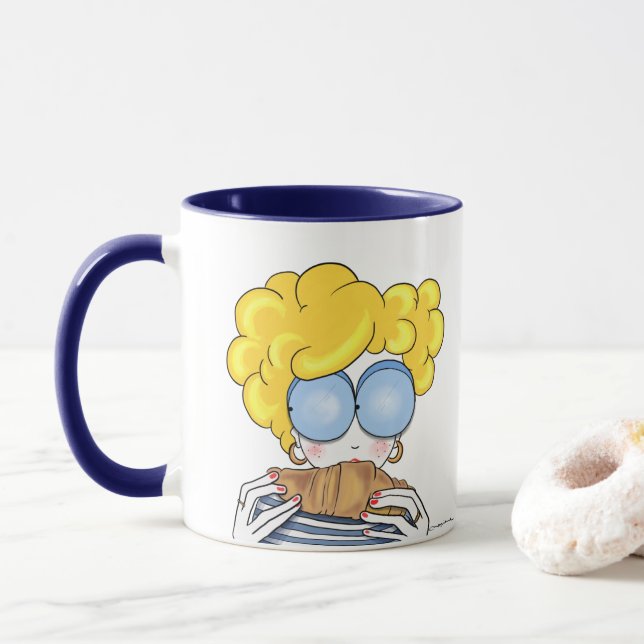 Bonjour mugg (Med munk)