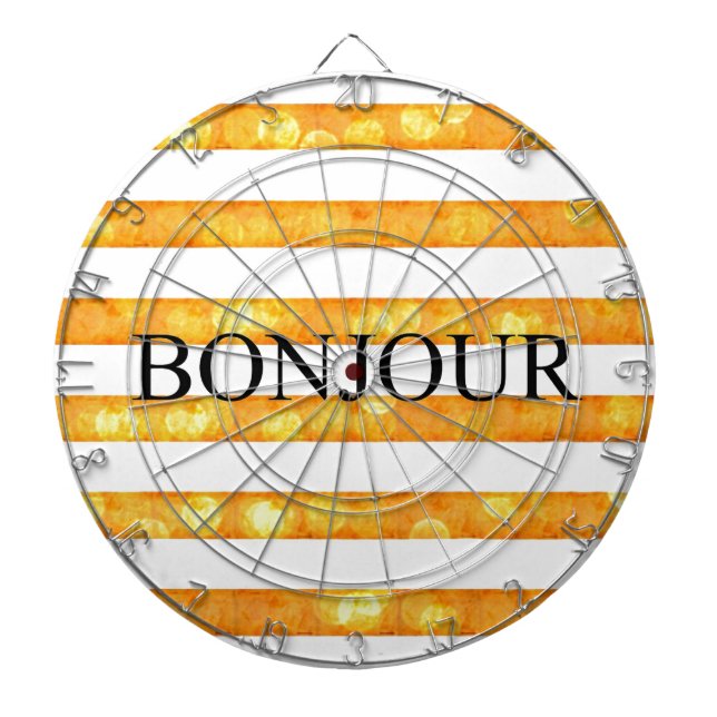 Bonjour Orange Rand Bokeh Piltavla (Framsidan)