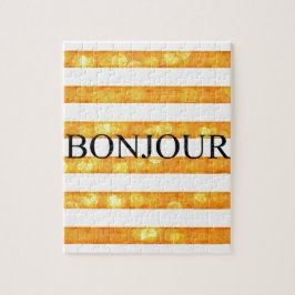 Bonjour Orange Rand Bokeh Pussel