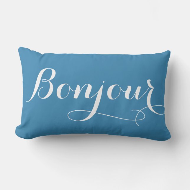 Bonjour Paris Lumbar Dekorativ kudde (Framsida)