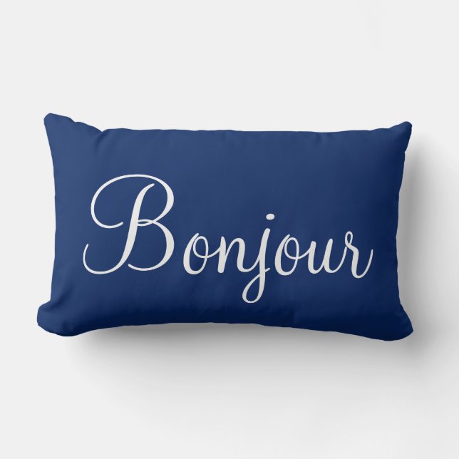 Bonjour Paris Lumbar Pillow Lumbarkudde (Framsida)