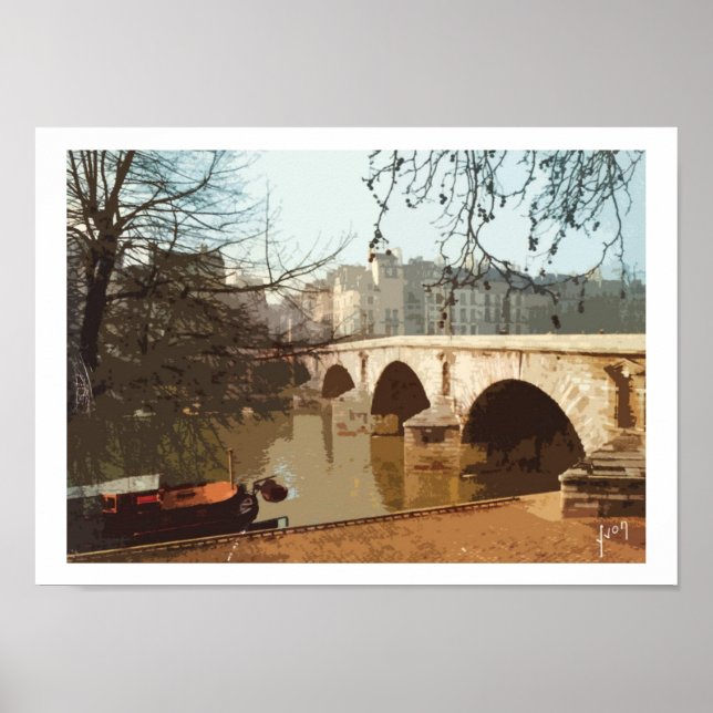 Bonjour Paris Poster (Framsidan)