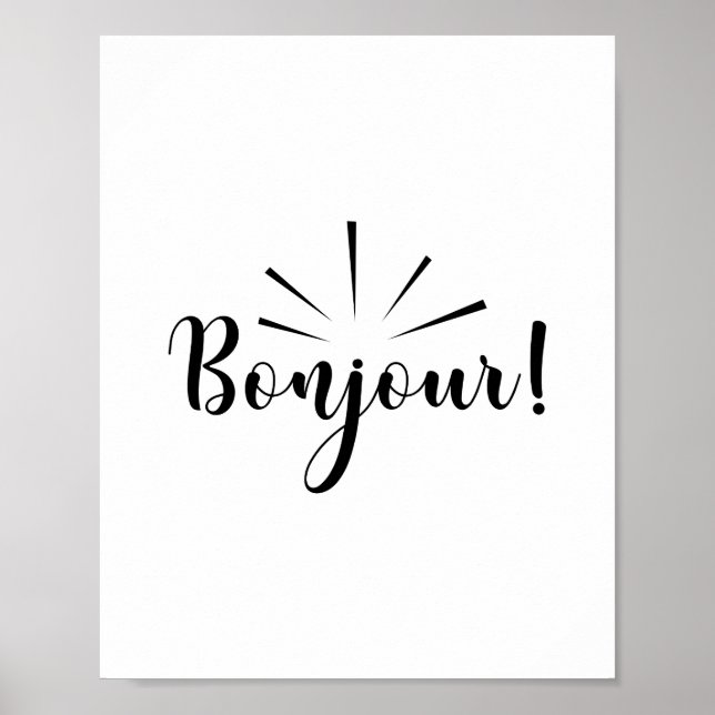 Bonjour Poster (Framsidan)