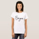 Bonjour | Skript för Elegant och modern Fransk T Shirt (Hel framsida)