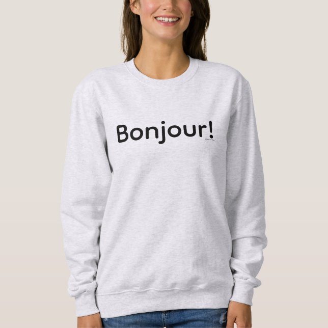Bonjour! Sötskjorta T Shirt (Framsida)