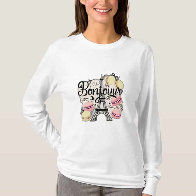 Bonjour T Shirt (Framsida)