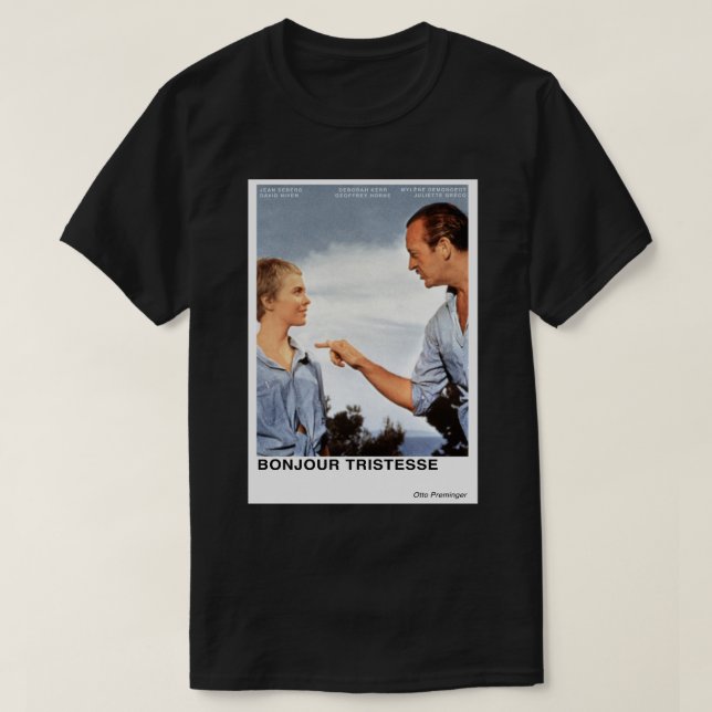Bonjour Tristesse T Shirt (Design framsida)