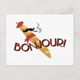 Bonjour! Vykort