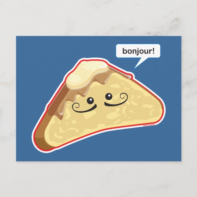 Bonjour! Vykort (Framsida)