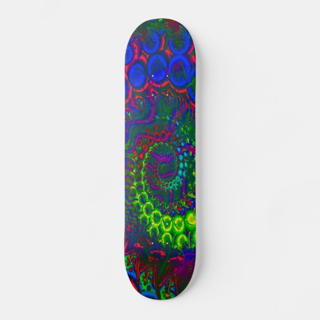 Bonkers 3D Fractal Mini Skateboard Bräda 18,5 Cm (Framsida)