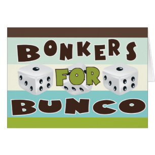 bonkers bunco hälsningskort