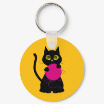 BONKERS! Nyckelring - Knittering + Kattunge 🧶 🐈 