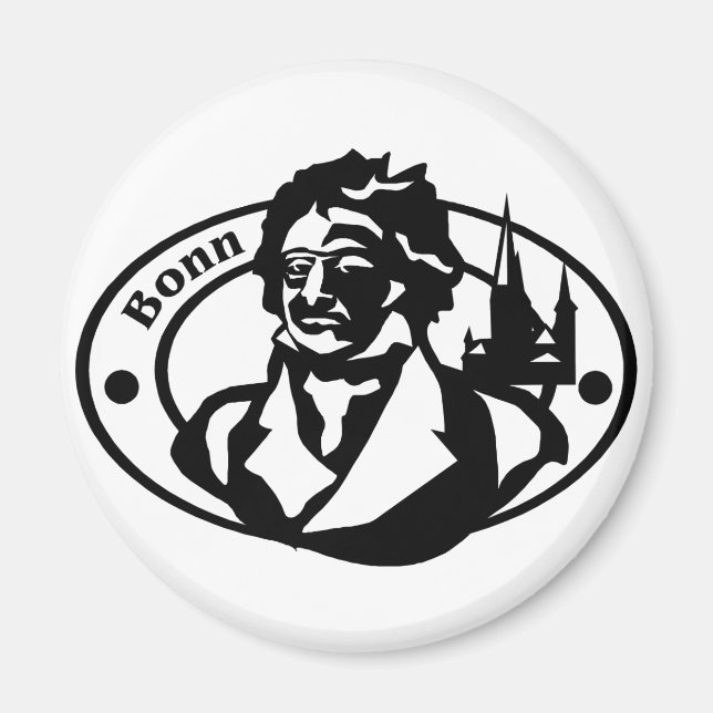 Bonn Frimärke Magnet (Framsidan)