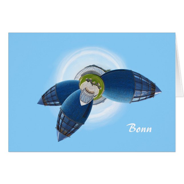 Bonn Planet Card Hälsningskort (Framsidan Horizontal)