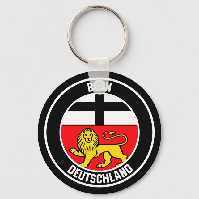 Bonn Round Emblem Nyckelring (Framsida)