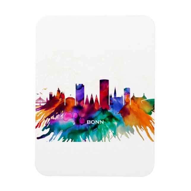 Bonn Skyline Magnet (Vertikal)