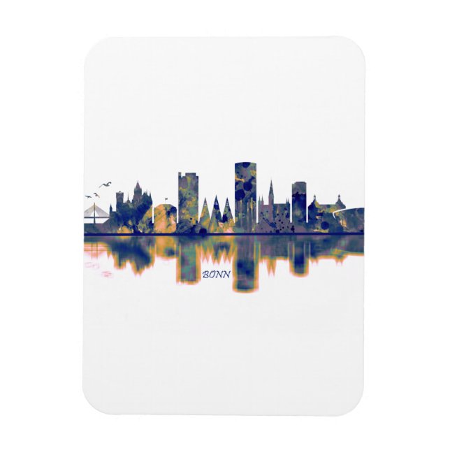 Bonn Skyline Magnet (Vertikal)