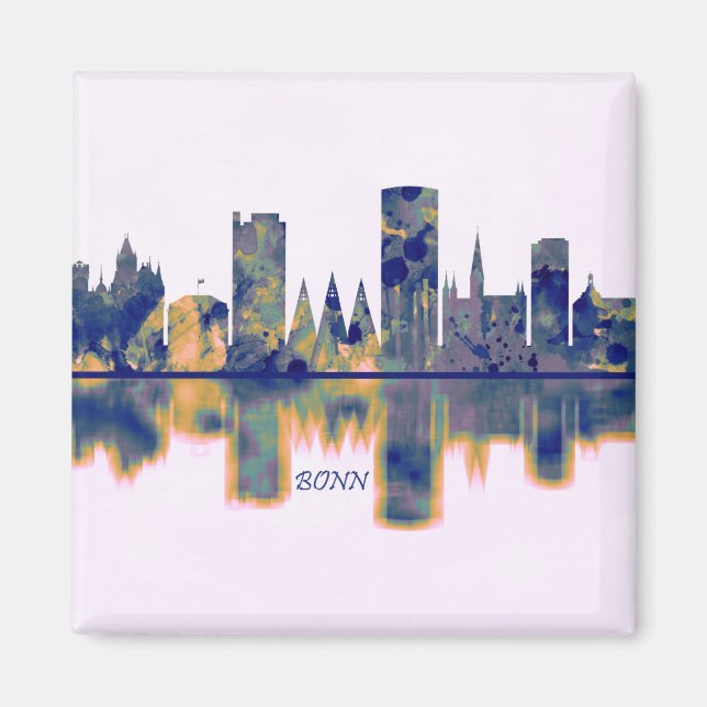 Bonn Skyline Magnet (Framsidan)