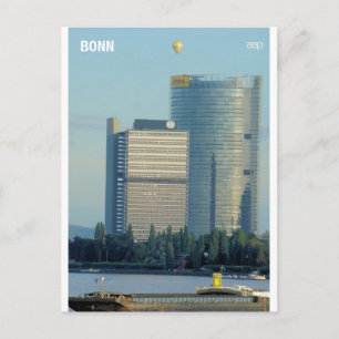 Bonn, Tyskland, Rhen-floden Vykort