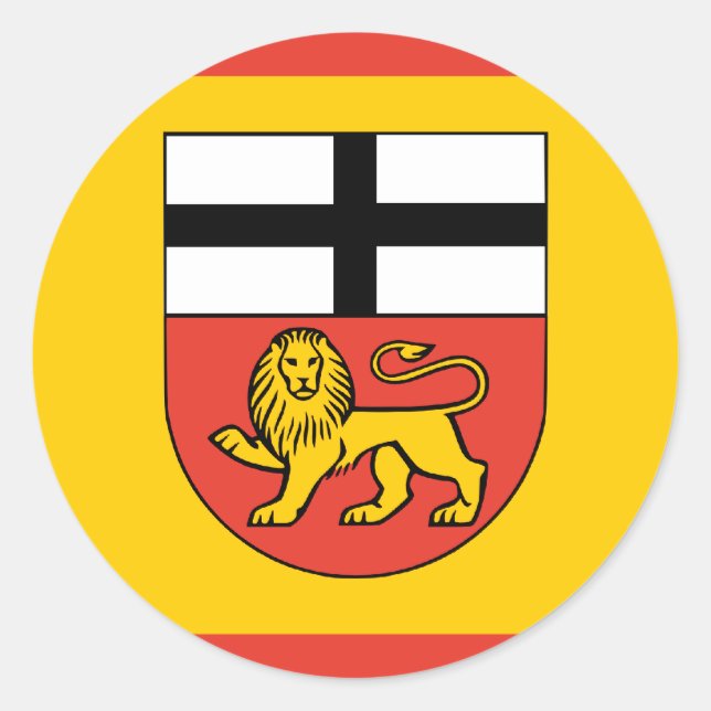 Bonn Tyskland Runt Klistermärke (Framsida)