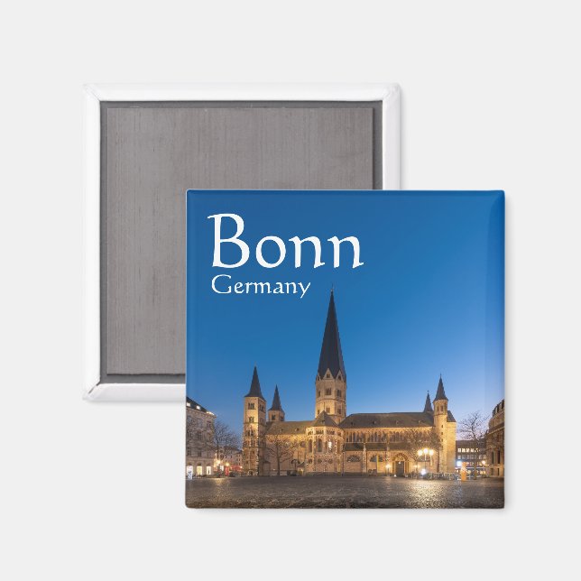 Bonn Tyskland Souvenir Magnet (Front/Back)