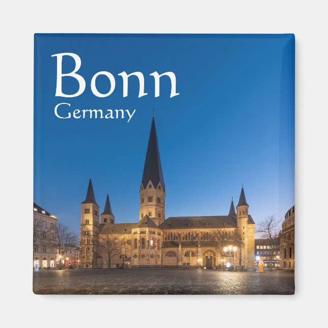 Bonn Tyskland Souvenir Magnet (Framsidan)