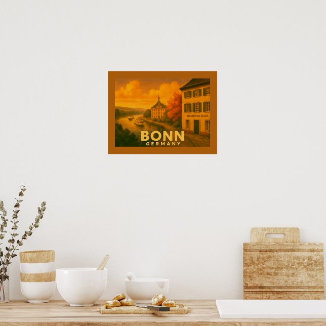 Bonn Tyskland Stad Konst Poster (Kök)
