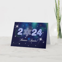 Bonne Année 2024. Nytt årskort i Fransk Helgkort