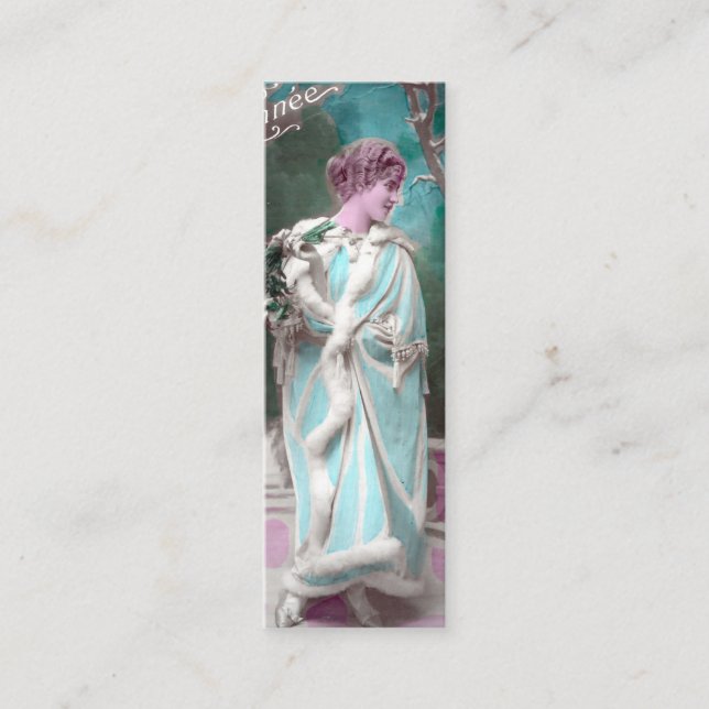 Bonne Annee Bookmark Mini Visitkort (Framsida)