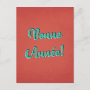 Bonne Année - Fransk Retro New Year Vykort