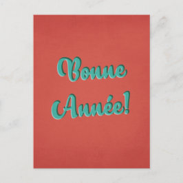 Bonne Année - Fransk Retro New Year Vykort