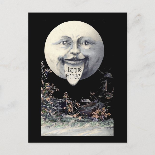 Bonne Annee - Gott nytt år Helg Vykort (Framsida)