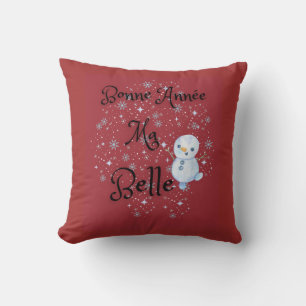 Bonne Année Morsa Belle/Gott nytt år Kudde